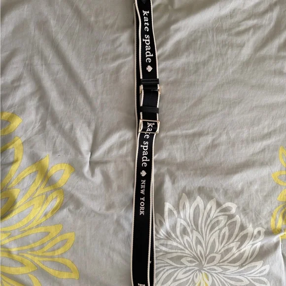 Kate Spade Black and White Logo Belt - Picture 3 of 3